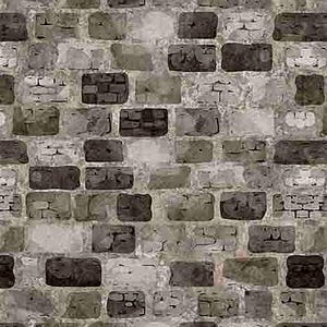 May include: A seamless pattern of gray and brown brick wall texture. The bricks are arranged in a staggered pattern, creating a realistic look.