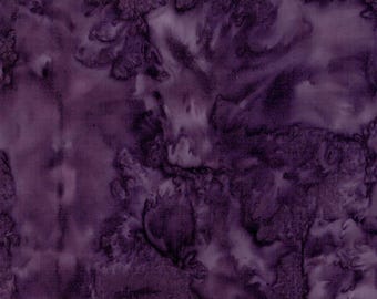 Batik aquarelle en zinfandel, tissu Hoffman, zinfandel, violet, 1895 Collection de batiks aquarelles de Bali, 1985h-390