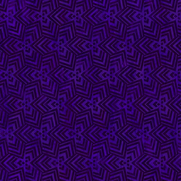 In the Beginning - Cosmos Fabric Purple Triangles 10COS2