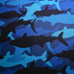 Blue Shark Camo, David Textiles