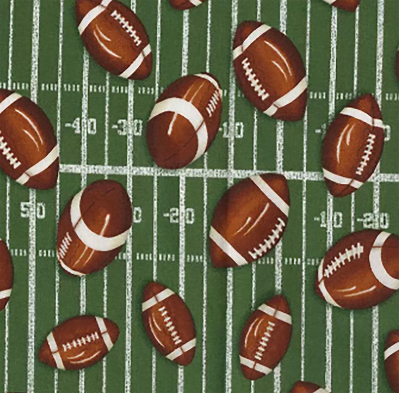 Footballs on Field, Football Field, Footballs, Touchdown Etsy