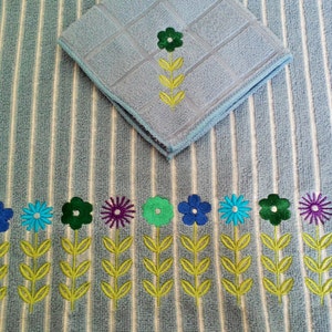 Dish cloth with matching dish towel