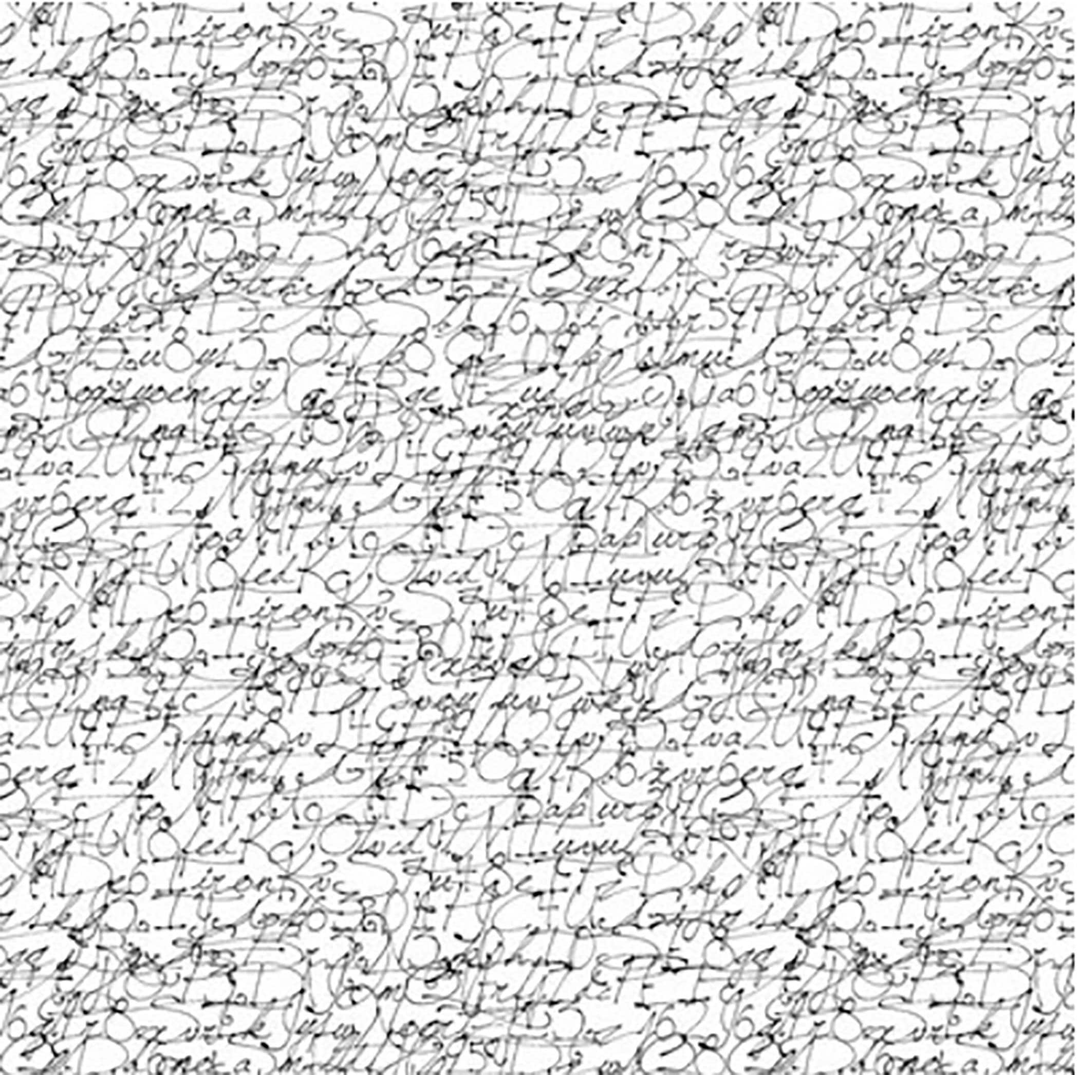 Quilters Coordinates-Cursive White Script