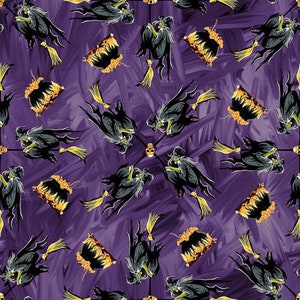 Halloween Countdown w/Glow in the Dark Flying Witches, Cauldrens and Skulls, 2259G, Blank Quilting