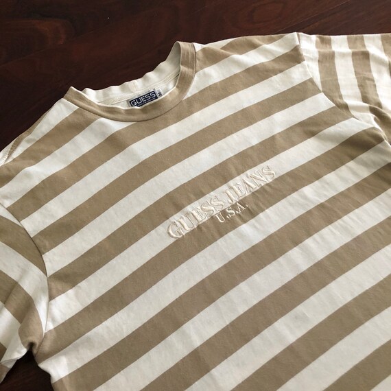 guess jeans usa striped t shirt