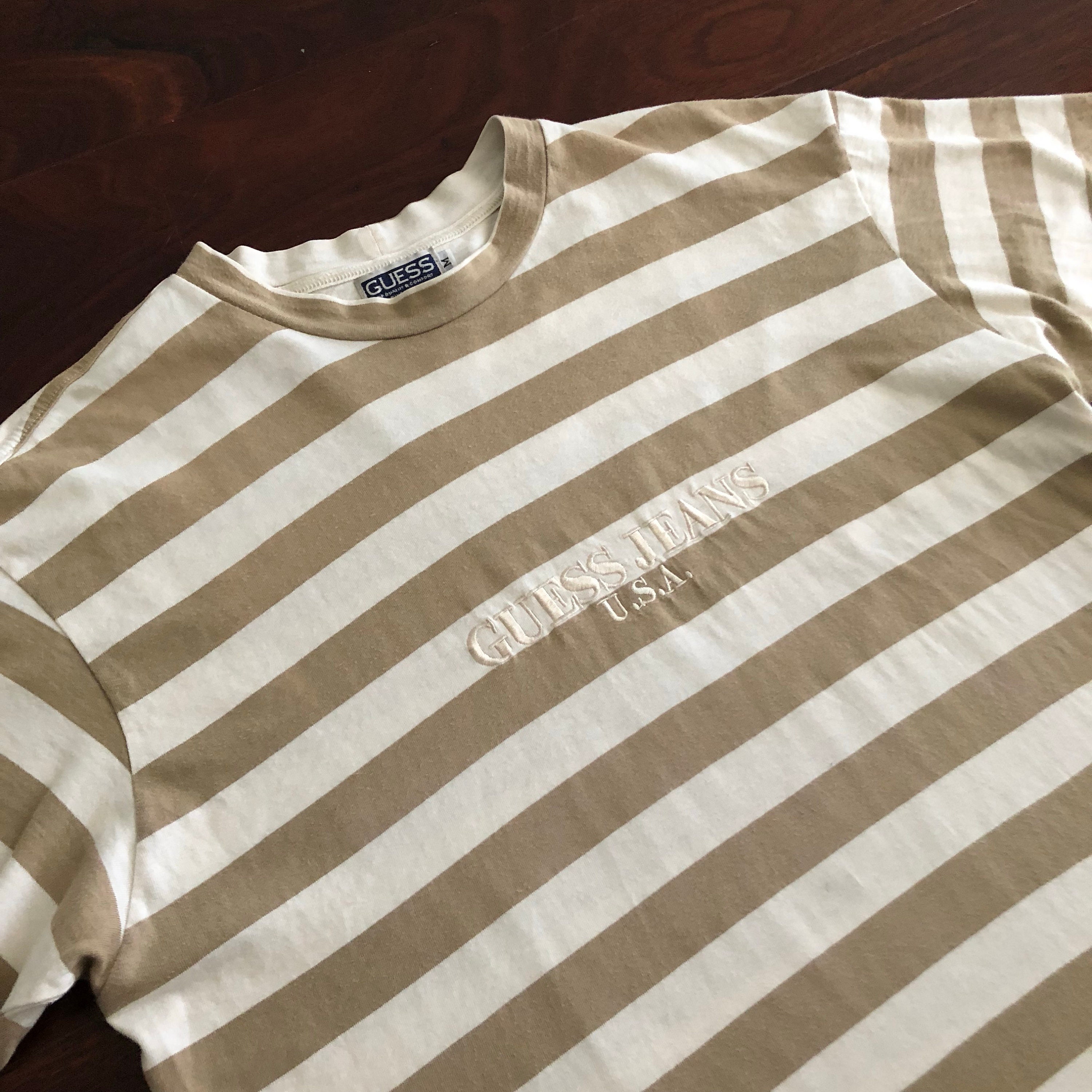 90s GUESS Jeans USA Striped Tee 