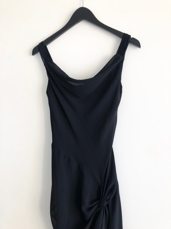 Cowl Neck Elegant Evening Dress