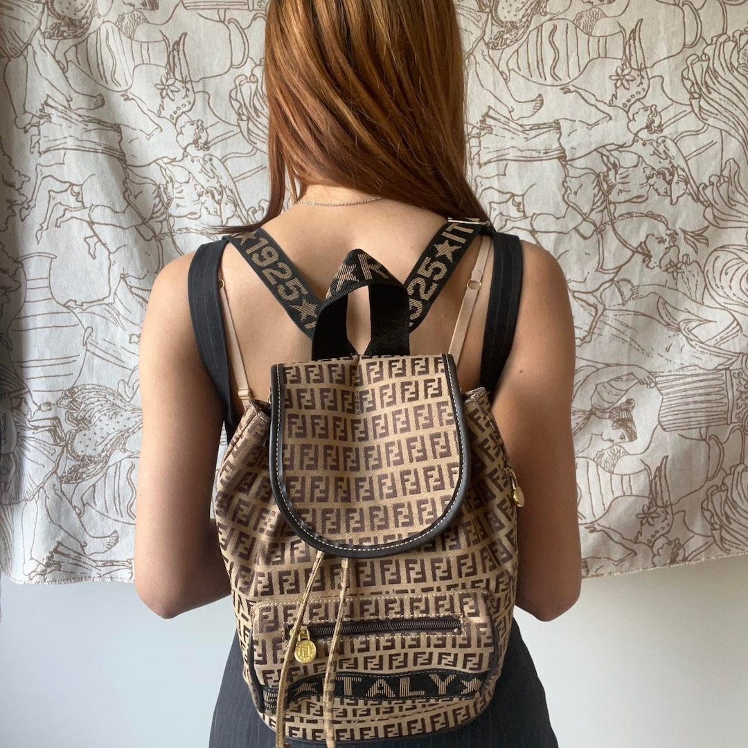Small Fendi Backpack Vintage Monogram and Medallions - Etsy