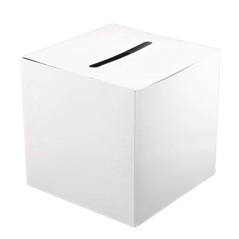 White Wishing Well Card Box 10x 10 Baby Shower Etsy
