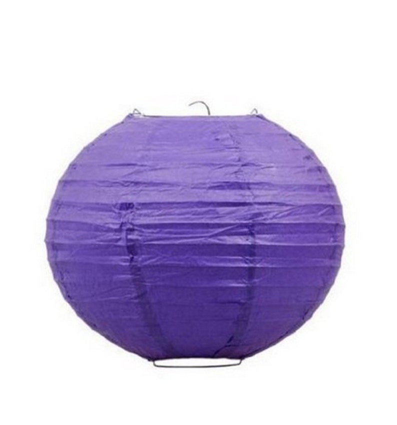 12 Purple Chinese Hanging Paper Fancy Lanterns Party Etsy