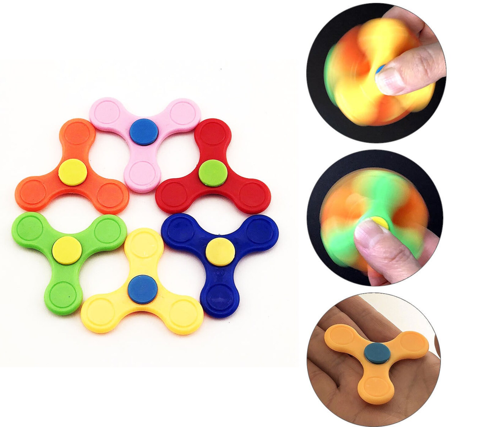 24pc Mini FIDGET SPINNERS Easter Basket Stuffers Toys Hand Etsy