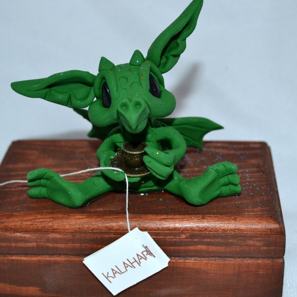 Draegans Dragons ooak clay art sculpture