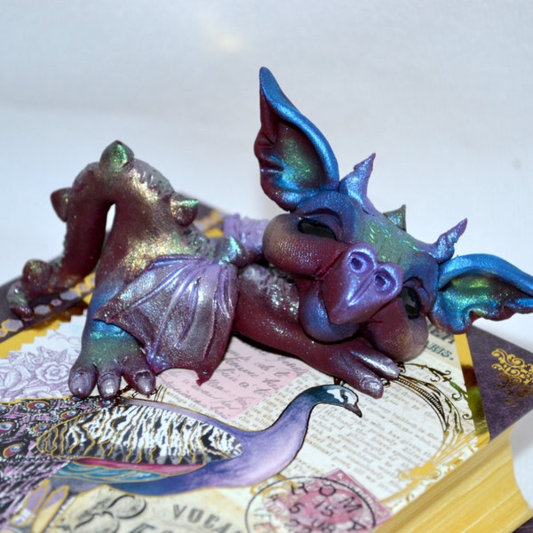 Draegans Dragons ooak clay art sculpture