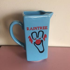 Vintage Blue Raintree Clown Pub Jug - Limited Edition