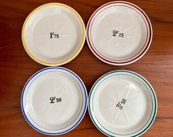 Set of 4 Vintage French Money Catch-All Dishes