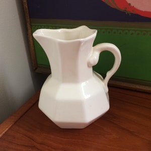 Vintage Ironstone Cream Pitcher/Vase