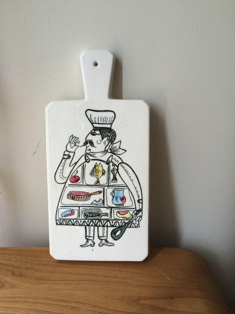 Vintage Retro Esco Ceramic Cutting Board/wall Decor Etsy