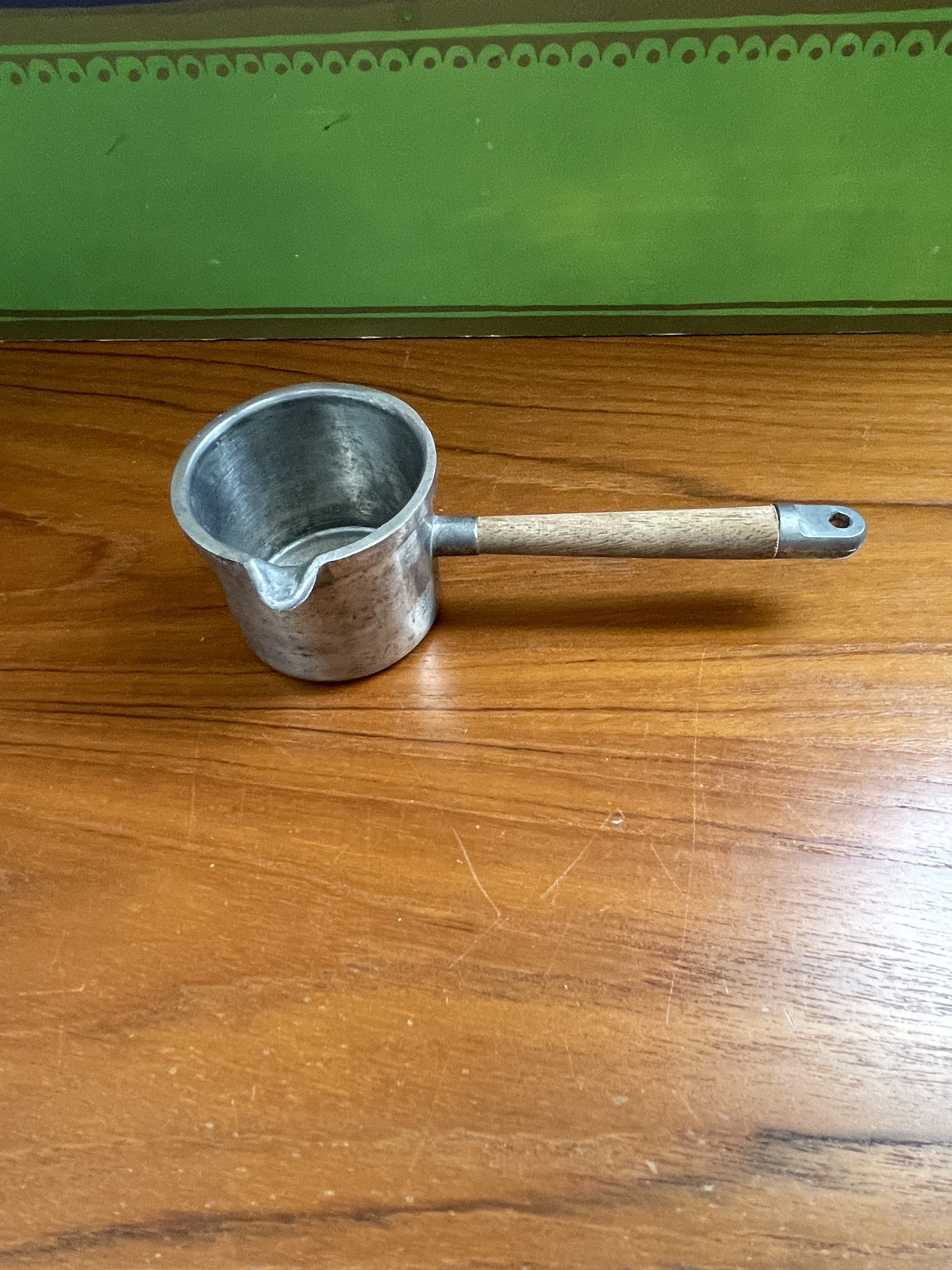 Small Mid Century Metal and Wood Japan Knobler Pot - Etsy