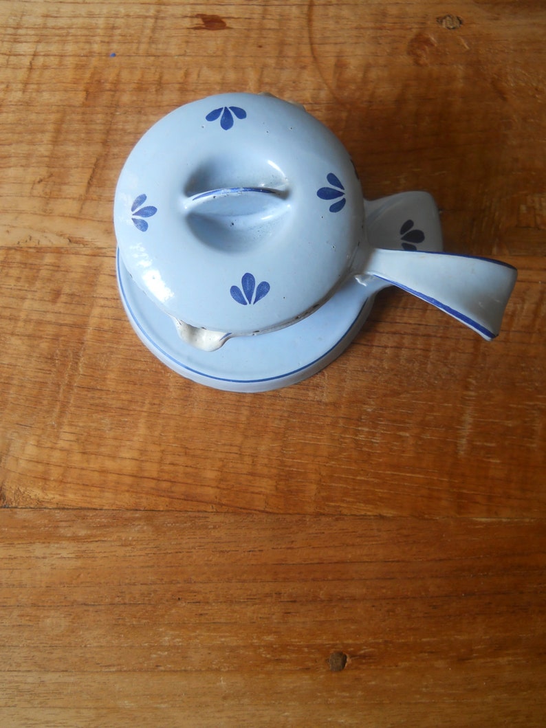 Small Gustavsberg Pyro Brown Flower Butter Warmer With Lid Etsy