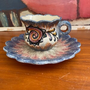 Cup Saucer Quimper - Etsy