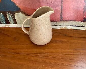 Small Vintage Speckled Beige/Pink Pitcher