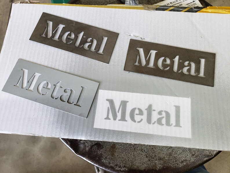 Custom Reusable Metal Spray Painting Stencils Etsy