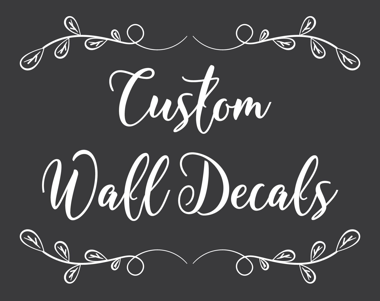 Custom Wall Decals Vinyl Lettering Graphics Decor Etsy