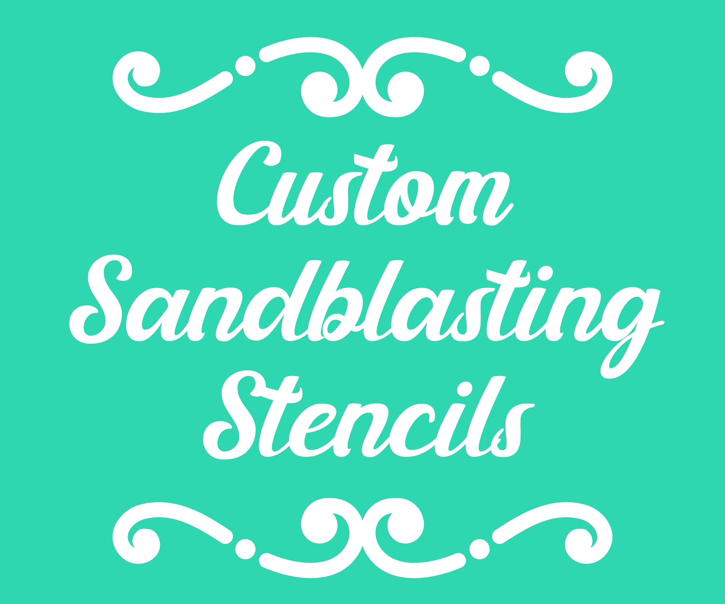 Custom Sandblasting Stencils 9 mil Etsy