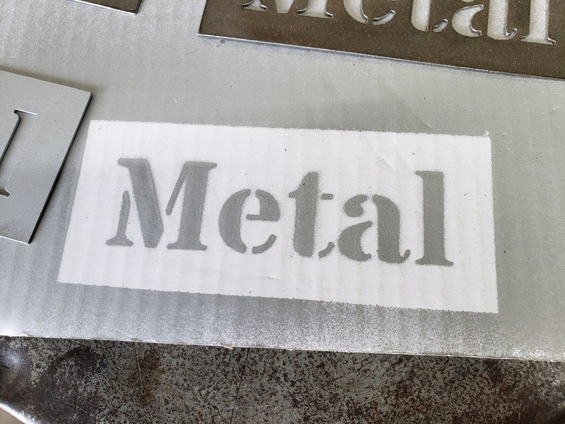 Custom Reusable Metal Spray Painting Stencils Etsy