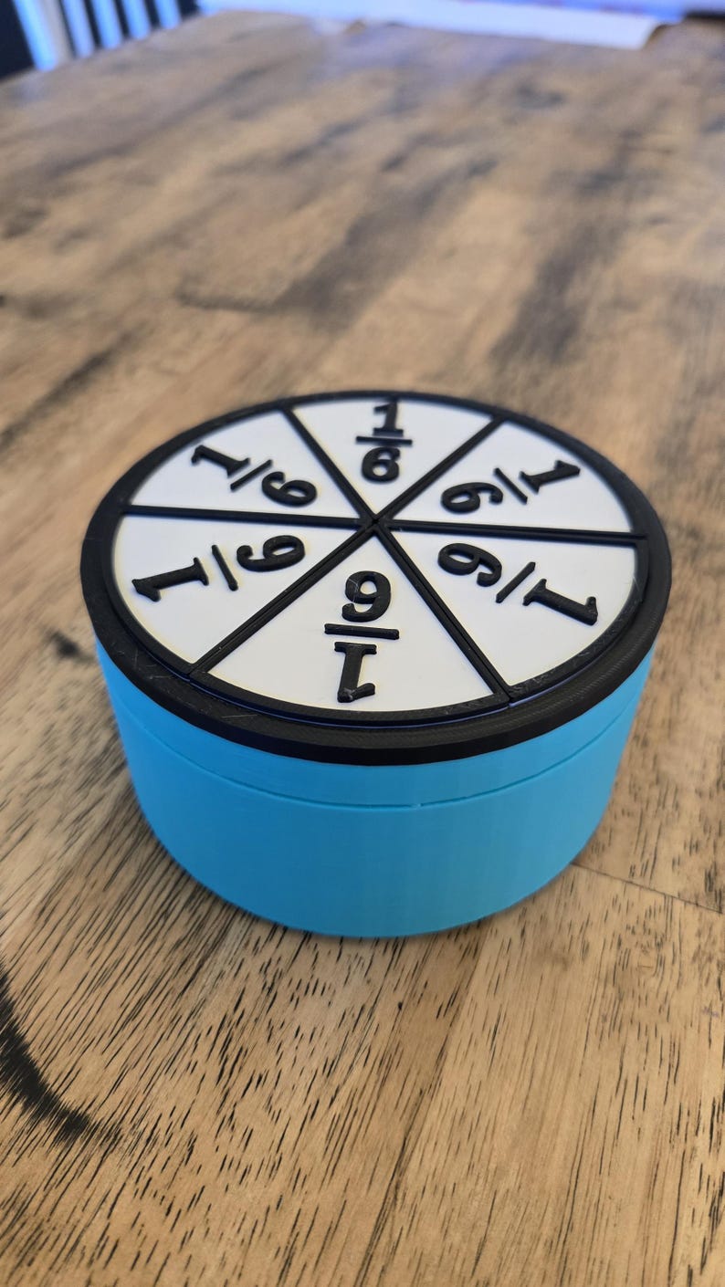 3D Printed Pie Fraction Tiles Learning Set | Math Manipulatives ...