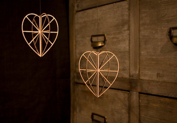 Small Heart Deco - Cristaux de Bouleau | Pack 2