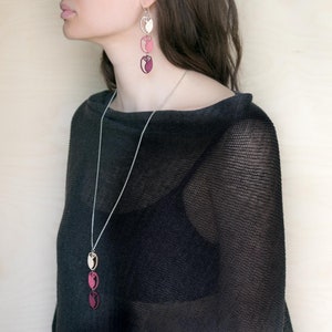 Tulip wooden pendant different colours