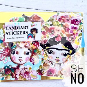 TandiArt Sticker Be Free-da - sprookjesstickers, illustraties, plannerstickers, frida-sticker