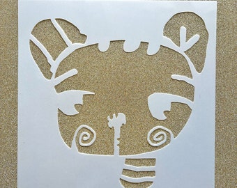 TandiArt TED Stencil- art stencil mixed media, art journal, heart ,card making