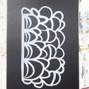TandiArt Doodle Stencil-art stencil mixed media, art journal, hart, kaarten maken