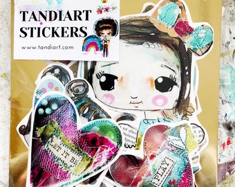 TandiArt Sticker Pack Rairy Magic - fairy  stickers, illustrations, planner stickers, wood collection