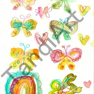 Butterfly 3- digital image for collage, home decor and papercraft, a printable image, art journaling, fairy girl, collage sheet, wall art