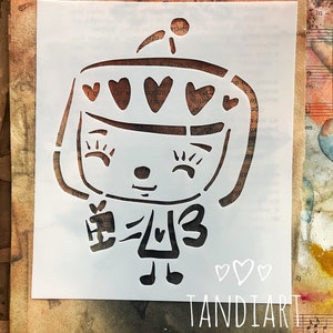 TandiArt Red Nose-collectie stencil 2-art stencil mixed media, art journal, sneeuwvlokken stencil, kaarten maken