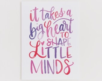 Little Minds greeting card