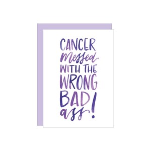 Cancer greeting card