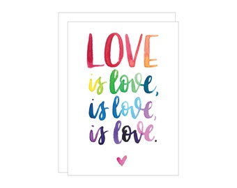 Love is Love greeting card