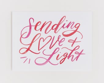 Love and Light greeting card