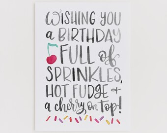 Sprinkles greeting card