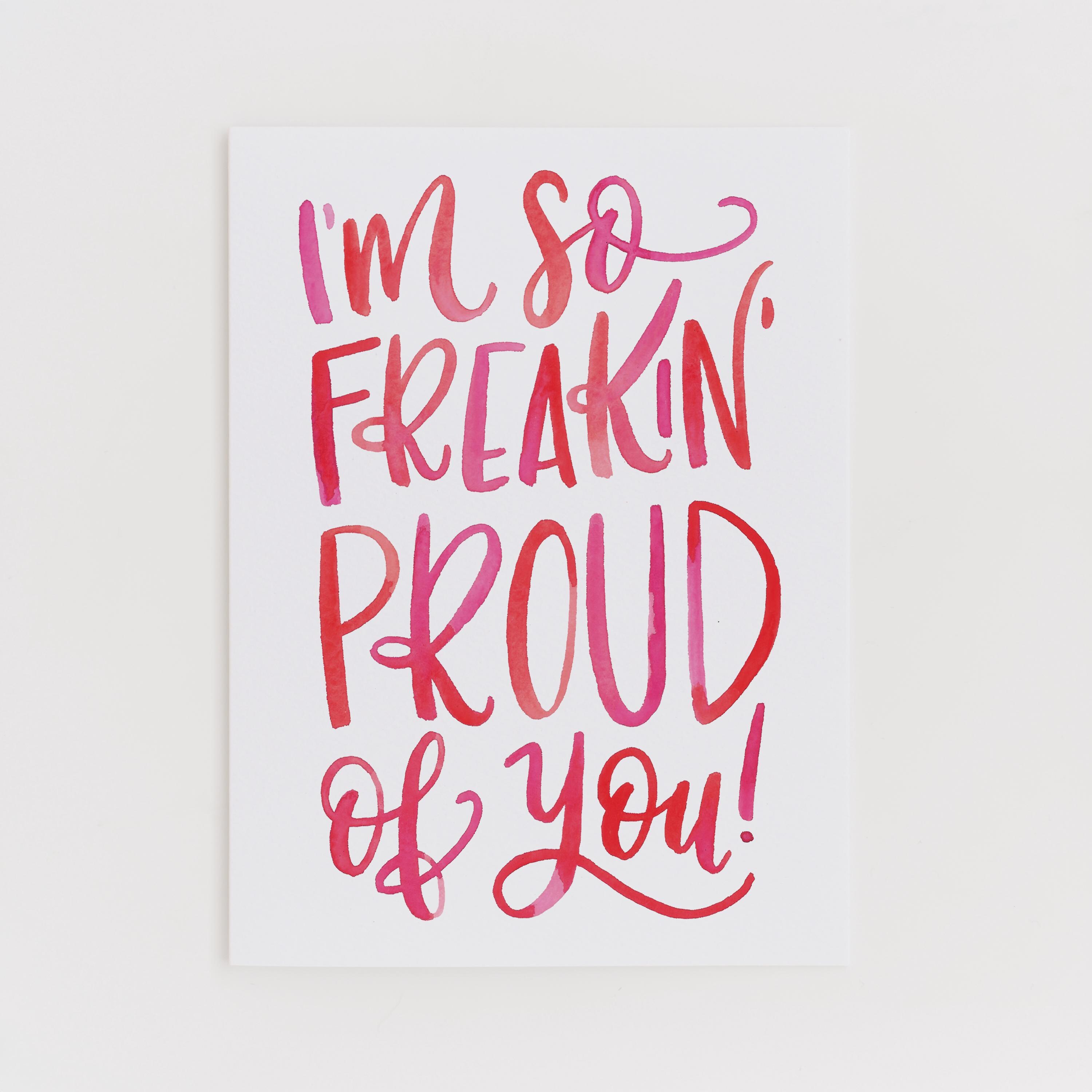 Proud of You Greeting Card - Etsy