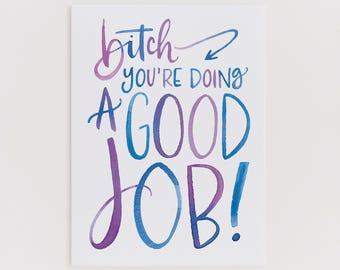 Good Job greeting card