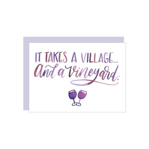 Village greeting card