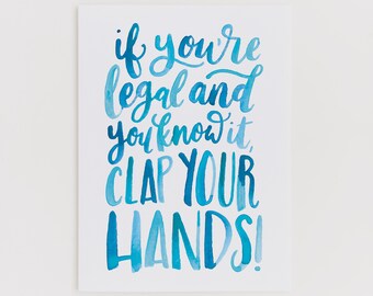 21st Birthday greeting card