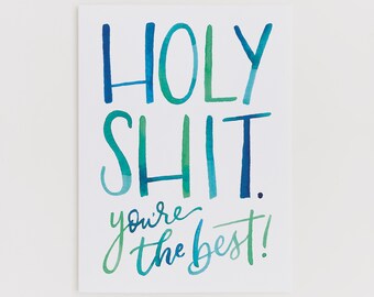 You're the Best greeting card
