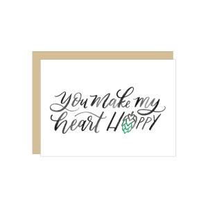 Hoppy Beer greeting card