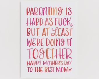 Parenting Mom greeting card